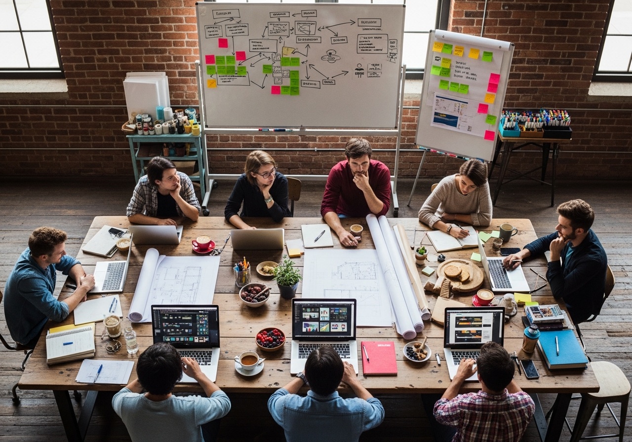 Interior details and warm materials